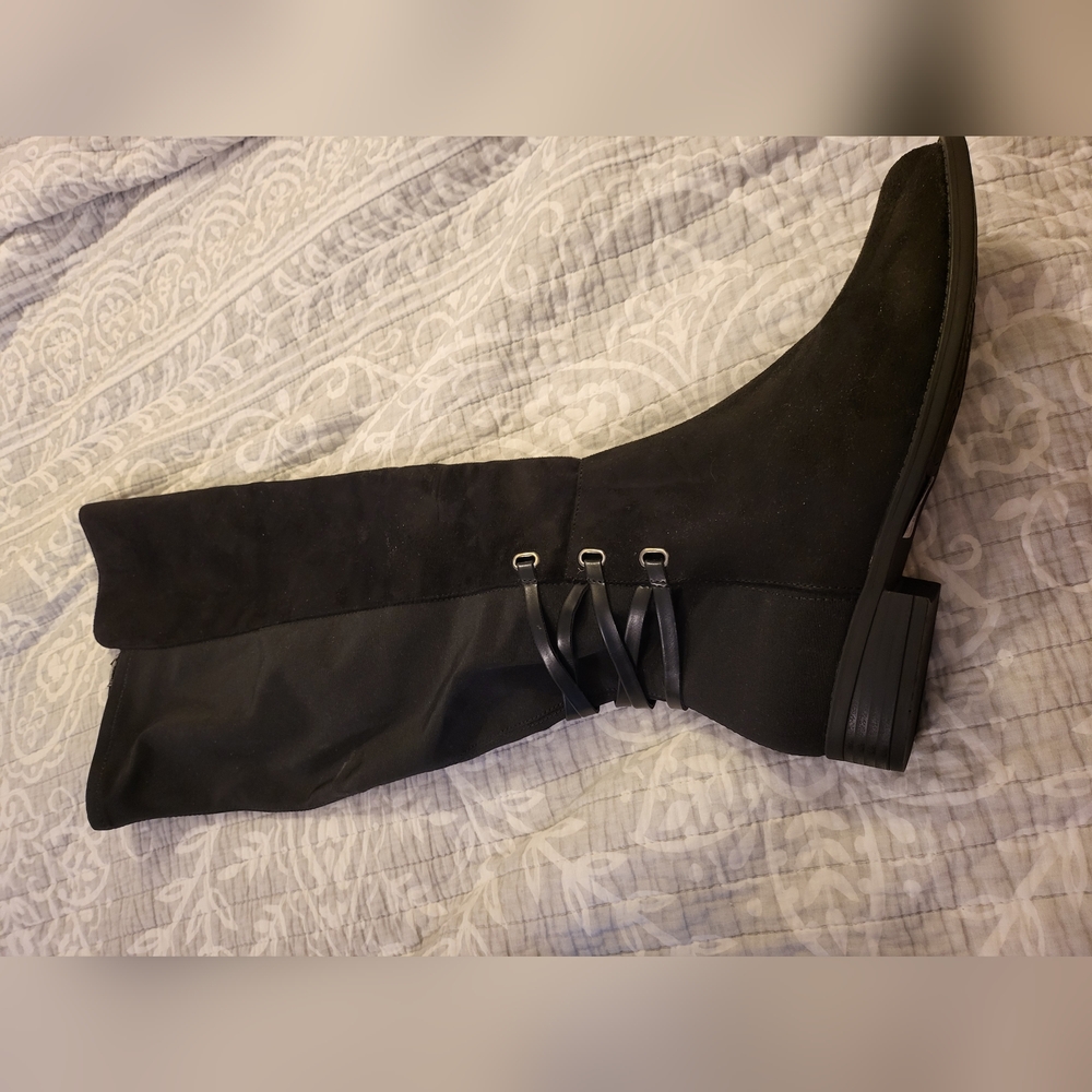 Lane Bryant wide leg over the knee boots for wide calf